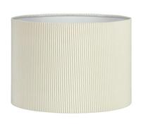 Ribbed Ceiling Pendent Light Shade, Velvet Cream Drum Lampshades for Ceiling Lights, Table Lamps & Floor Lamps, Shade Living Rooms, Kitchen, Bedroom, Hallways Lounges