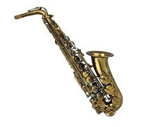 Ribbed Construction Gold Lacquer Eb Tone Alto Saxophone Brass Sax Instrument With Mouthpiece Saxophone for Student
