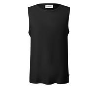 Ribbed Cotton Blend T-Shirt with Round Neck s.Oliver Noir 2XL