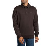 Ribbed Cotton Polo Shirt Brown M