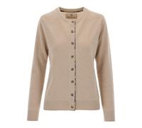 Ribbed Crewneck Cardigan - female - Barbour - Cardigans - Beige - M - Knitwear M