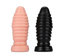 Ribbed Dildo with Textured Surface, Waterproof PVC Design | Flexible construction, graduated sizing profile and easy-clean surface for a straightforward care routine.
