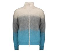 Ribbed edges zipped cardigan in wool- male- Herno- Cardigans- Gray- M- Knitwear M