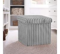 GC GAVENO CAVAILIA Ottoman Storage Box for Living Room | Toys, Clothes, Blanket Storage Box With Lid | Square Foldable Storage Box Footstool Storage Bench (38x38x38 cm)