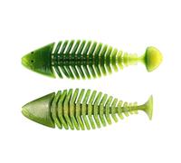 Ribbed Gill Soft Bait, A Floating and Slow-sinking Soft Lure Suitable for Bass, Mandarin Fish, Barracuda, and Mandarin Fish(Multi-colored 2,*9)