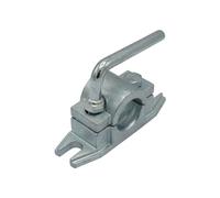 Ribbed Jockey Wheel Tube Clamp 48MM (Zinc Plated Prop Tube Support Fixing)