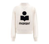 Ribbed Jumper with Flocked Logo Print - female - Marant étoile - Sweatshirts - Beige - XS - Sweatshirts & Hoodies XS