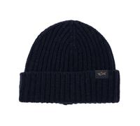 Ribbed Knit Beanie Hat - male - Paul & Shark - Accessories - Blue - ONE SIZE - Accessories ONE SIZE
