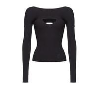 Ribbed-knit black Jumper - female - PINKO - Round-neck Knitwear - Black - M - Knitwear M