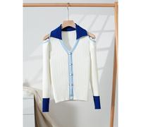 Ribbed Knit Cold Shoulder Cardigan- White Everyday The Label White 14