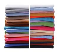 Ribbed Knit Fabric Jersey Stretch Material Plain and Rib Pattern, 25 Colors Luxurious Handle Drape Dressmaking Baby Photography, for All Seasons. Dark Sapphre, Ribbed - 2 Meters