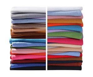 Ribbed Knit Fabric Jersey Stretch Material Plain and Rib Pattern, 25 Colors Luxurious Handle Drape Dressmaking Baby Photography, for All Seasons. Vintage Copper Brown, 1mt = 1/2m Plain + 1/2m Ribbed