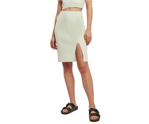 Ribbed knit skirt for women Urban Classics GT Vert 5XL