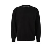 Ribbed Layered Knit Pullover QS Noir 2XL