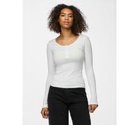 Ribbed Organic Cotton T-Shirt with Long Sleeves White