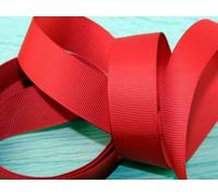 Ribbed Polyester Tape Red - per metre