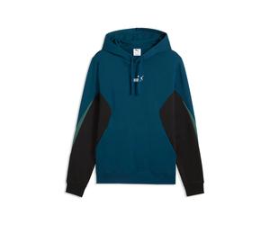 Ribbed Reversible Hooded Sweatshirt with Drawstring Puma Bleu M