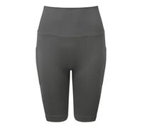 Ribbed Seamless 3D Cycling Shorts TriDri Charcoal XS