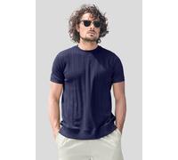 Ribbed Short Sleeve T-Shirt Enorsia Navy XL