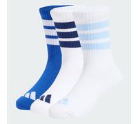 adidas Unisex Kids RIBBED 3PP SOCKS, white/white/team royal blue, 3-4 Years