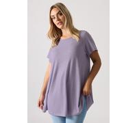 Ribbed Soft Touch T-Shirt Yours Purple 16