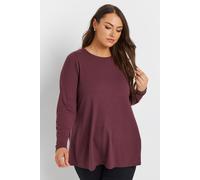 Ribbed Swing T-Shirt Yours Purple 30-32