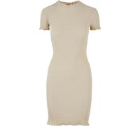Urban Classics Short Sleeve Short Dress Beige 2XL Woman