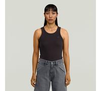 Ribbed Tanktop - Black - Women XXS