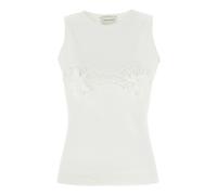 Ribbed Top - female - Magda Butrym - Sleeveless Tops - White - M - Tops M