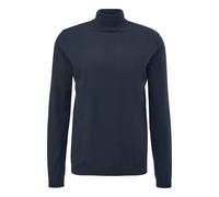 Ribbed turtleneck sweater QS Slim Fit Bleu 2XL