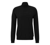Ribbed turtleneck sweater QS Slim Fit Noir 2XL