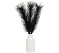 Ribbed Vase With Black Pampas - Bring Some Elegance In To Your Home With This Ribbed Vase With Black Pampas - A Simple But Stylish Way To Decorate Your Indoor Space And Enjoy Your Surroundings