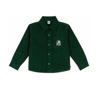 Ribbed Velvet Organic Cotton Overshirt Chrome green 3 years