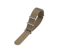 Ribbed Watch Strap 16mm 20mm 22mm 18mm 19mm 24mm Rugged Nylon Military Straps Retro Watchband Braid Ballistic Fabric Bands(BLONDE,19mm)