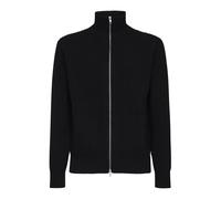 Ribbed Zip Cardigan- male- MM6 Maison Margiela- Cardigans- Blue- L- Knitwear L