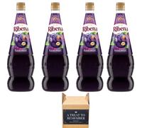 Ribbena Blackcurrant Squash 1.5L (Pack Of 4, Blackcurrant)
