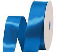 Ribbon 100 Yard 1-1/2 Inch Satin Ribbon for Wrapping, Solid Color Wide White for Wedding Birthday Party Flower Bouquet(Blue)