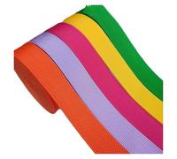 Ribbon 100 Yards 32mm PP Webbing Ribbon Polypropylene Multi-Color for Bag Belt Backpack Strap DIY Sewing Dog Pet Collar Leash Harness for Decoration(NO.5 32mm)