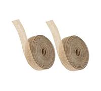 Ribbon,2 Rolls Natural Jute Each Wide Rustic DIY Burlap for Wedding Decorations Packaging and Craft Projects Easy to Cut