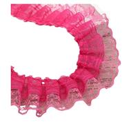 Ribbon 2 Yards/Bag Solid Color Lace Wrinkle Wedding Satin Ribbon Knot DIY Fabric Ribbons for Crafts Accessories and Materials Sew for Decoration(Color8,2 Yards)