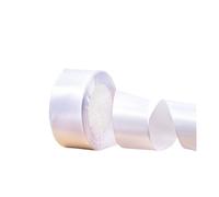 Ribbon 25 Yards/Roll 4cm Satin Ribbons for Crafts Bow Knot Rose Flower DIY Handmade Wrapping Wedding Decoration Ribbon(70 White)