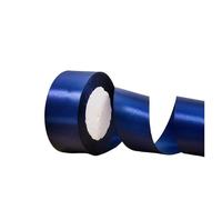 Ribbon 25 Yards/Roll 4cm Satin Ribbons for Crafts Bow Knot Rose Flower DIY Handmade Wrapping Wedding Decoration Ribbon(Blue)