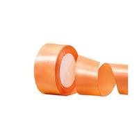 Ribbon 25 Yards/Roll 4cm Satin Ribbons for Crafts Bow Knot Rose Flower DIY Handmade Wrapping Wedding Decoration Ribbon(88 Orange)
