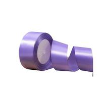 Ribbon 25 Yards/Roll 4cm Satin Ribbons for Crafts Bow Knot Rose Flower DIY Handmade Wrapping Wedding Decoration Ribbon(74 Lavender)