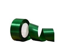 Ribbon 25 Yards/Roll 4cm Satin Ribbons for Crafts Bow Knot Rose Flower DIY Handmade Wrapping Wedding Decoration Ribbon(81 Dark Green)