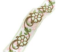 Ribbon 2Yards Embroideried Lace Trims Ethnic Webbing Tapes for Clothes Decor DIY Sewing Applique for Decoration(4.3cm-A)