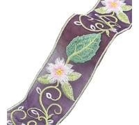 Ribbon 2Yards Embroideried Lace Trims Ethnic Webbing Tapes for Clothes Decor DIY Sewing Applique for Decoration(5.8cm-F)