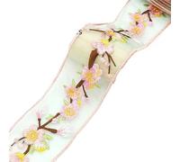 Ribbon 2Yards Embroideried Lace Trims Ethnic Webbing Tapes for Clothes Decor DIY Sewing Applique for Decoration(5.5cm-B)