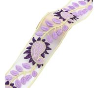 Ribbon 2Yards Embroideried Lace Trims Ethnic Webbing Tapes for Clothes Decor DIY Sewing Applique for Decoration(5.3cm-B)