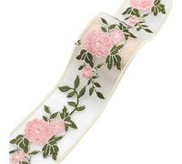 Ribbon 2Yards Embroideried Lace Trims Ethnic Webbing Tapes for Clothes Decor DIY Sewing Applique for Decoration(5cm-A)